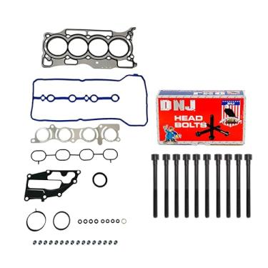 Imagem de DNJ Conjunto de juntas de cabeça de cilindro HGB675 com kit de parafusos de cabeça para Nissan Versa 1.6L L4 16V DOHC 1598cc 2012-2016