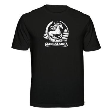 Imagem de Camiseta Mangalarga Country Cavalos de Raça Cor:PretaTamanho:M - Gener
