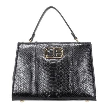 Imagem de Bolsa Feminina Jorge Bischoff Tote Couro Cobra Python Transversal 01499-Feminino
