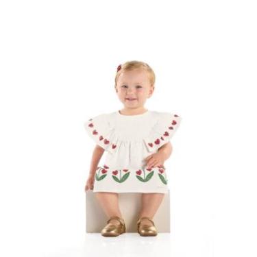 Imagem de Vestido em Cotton Flor para Bebê Quimby-Feminino