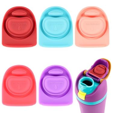 Imagem de 5 peças de rolha de substituição para Owala FreeSip 24/947.2 g, garrafa de água livre de BPA, peça para Owala 16/19/24/32/1,134 g tampa de garrafa de vedação de silicone acessórios de tampão de