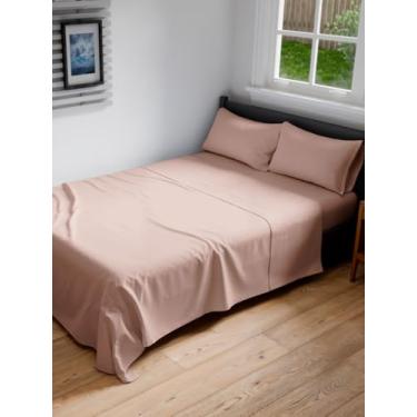 Imagem de Jogo de lençol casal GG – 4 peças extra longo estendido casal GG – macio, respirável e refrescante – Cabe em colchões de 20,3 a 40,6 cm com bolsos profundos – 137,2 cm x 203,2 cm – Fácil ajuste