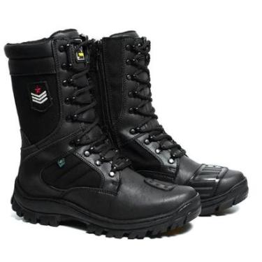 Imagem de Bota Coturno Masculino Exército Militar Tático C/ Zíper Linha Conforto-Masculino