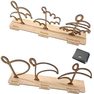 Imagem de kit 6 Movimentos Solfejo Msa Compasso Simples Composto Mdf - PADACESSO