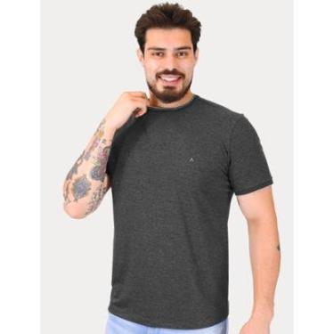 Imagem de Camiseta Aramis Masculina Grey Friso Gola Grafite Mescla-Masculino