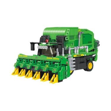 Imagem de Modelo De Trator Colheitadeira De Blocos De Montar Para Crianças, Cami