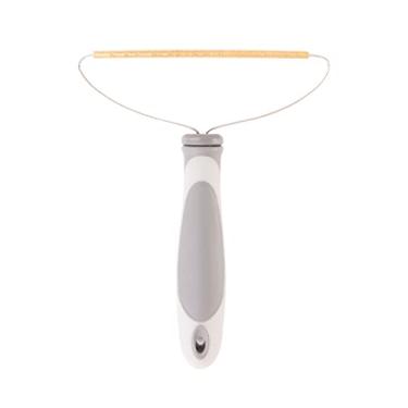 Imagem de Raspador de Pelúcias Roupas Manual Rolo Portátil Removedor Cabelo Pet e Bola com Lâmina Latão Mais Larga - para Remoção Sujeira Detritos em Tecidos