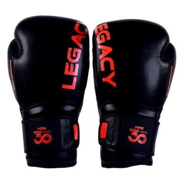 Imagem de Luva em Couro MKS Legacy Defender, Preto, 14 oz