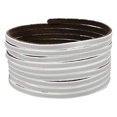 Imagem de Fita de vedação longa 5M autoadesiva para uso interno contra colisões para evitar colisões tira de vedação para porta de isolamento climático faixa de vedação de janela bloqueador de lacunas de alta