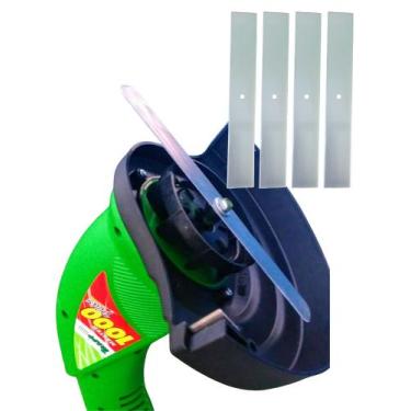 Imagem de Kit 04 Lâminas P/ Aparador De Grama Elétrico fio nylon GARTHEN,TEKENA,