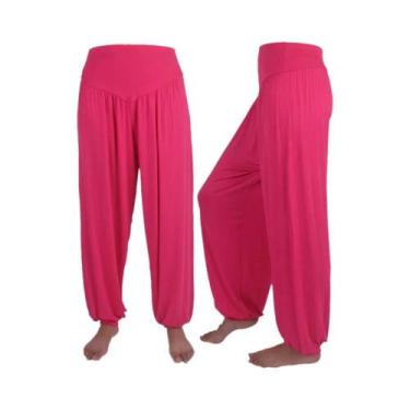 Imagem de Calças De Yoga Harem De Cintura Alta E Largas Para Mulheres, Roupas Pa