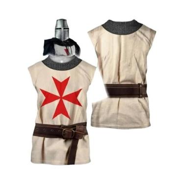 Imagem de Camiseta Masculina Oversized De Verão Com Estampa De Cavaleiro, Estilo