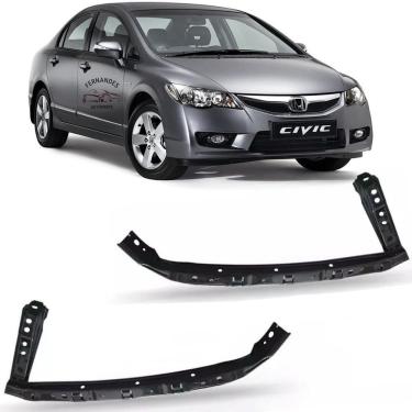 Imagem de Par Suporte Guia Farol Dianteiro Honda Civic New Civic 2006