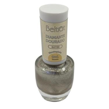 Imagem de Esmalte diamante dourado glitter 9ml - BELTRAT