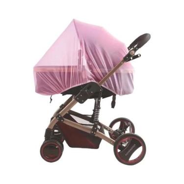 Imagem de Rede Mosquiteira Completa Para Carrinho De Bebê Com Protetor Solar E R