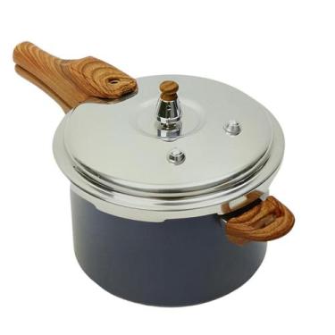 Imagem de Panela De Pressão Cerâmica Antiaderente Indução 4,2l Azul - CLICK HOUS