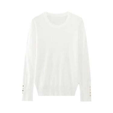 Imagem de Suéter Casual Feminino De Inverno Tricotado Multicolorido Com Gola Red