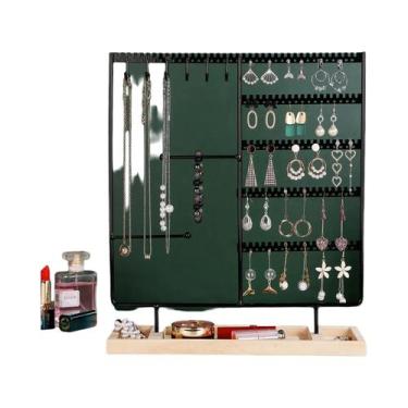 Imagem de Suporte De Joias De Madeira Para Mulheres, Multifuncional, Expositor D