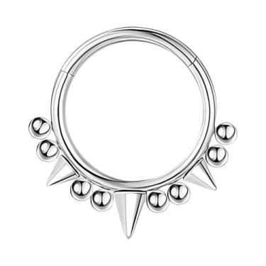 Imagem de Piercing De Aço Inoxidável Em Formato De Coração Para Orelha (Tragus, 