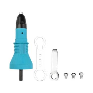 Imagem de Rebitadeira Elétrica Sem Fio 2.4mm-4.8mm, Adaptador De Furadeira Para 