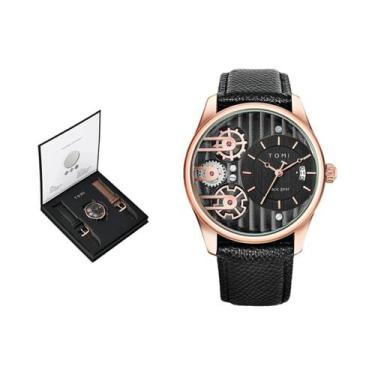 Imagem de Relógio De Quartzo Luxuoso Masculino TOMI Com Pulseira Destacável E Ca