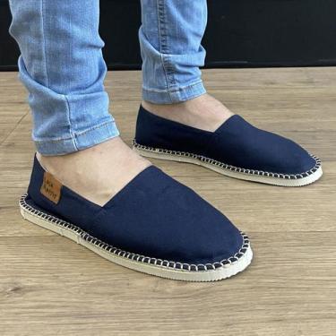 Imagem de Alpargatas Feminina Espadrille Em Lona Respirável Farmfun, Azul, Marin