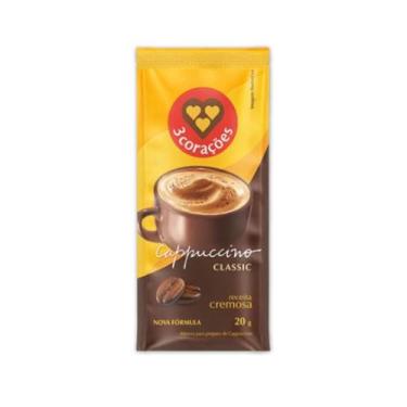 Imagem de Cappuccino Classic Três Corações Sachê Solúvel 20g - 2232