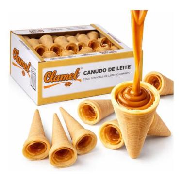 Imagem de Canudos De Doce De Leite Caixa 50un 1,5kg Clamel Festa