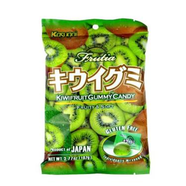 Imagem de Bala de goma sabor kiwi - kiwifruit gummy candy kasugai 107g