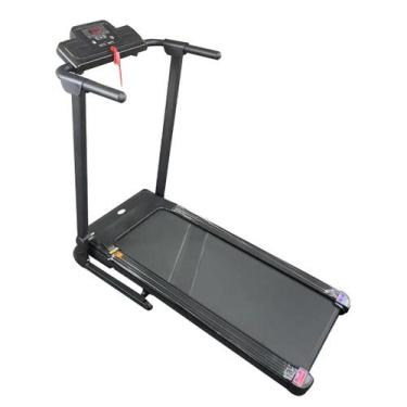 Imagem de Esteira Elétrica Ergométrica 10km por h Painel Digital Dobrável 110kg 