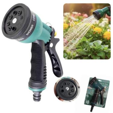 Imagem de Pistola De Água Esguicho Ducha de Jardim Bico Para Mangueira com 8 Tip