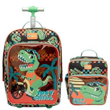 Imagem de Kit Mochila + Lancheira Dino Miami Puket