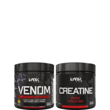 Imagem de Creatina Monohidratada 300g + Pré Treino Venom Dark Lab, Frutas Vermel