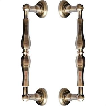 Imagem de Puxador Duplo Europe Bronze Antigo 306Mm Porta Pivotante - Máxima meta