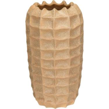 Imagem de VASO DECORATIVO ENFEITE CASA HOME&CO CERÂMICA 30x16x16cm BEGE