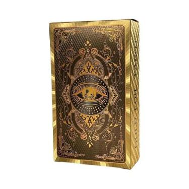 Imagem de Baralho De Tarô Em Folha Dourada Espanhol-Inglês, Cartas De Profecia P