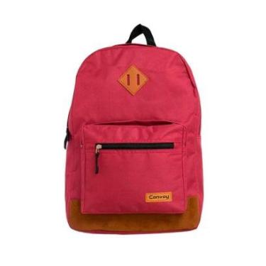 Imagem de Mochila Juvenil Convoy Vinho com Marrom-Unissex