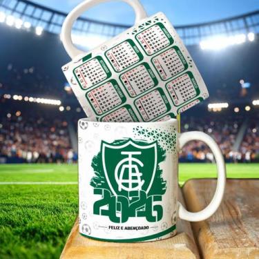 Imagem de Caneca personalizada futebol Calendario 2026 - 325ML - PRESENTE - ABRA