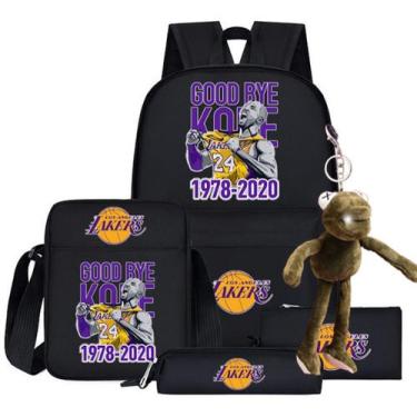 Imagem de Conjunto de mochilas Kobes Bryants Cartoon Kids School Nylon - Yiweisa