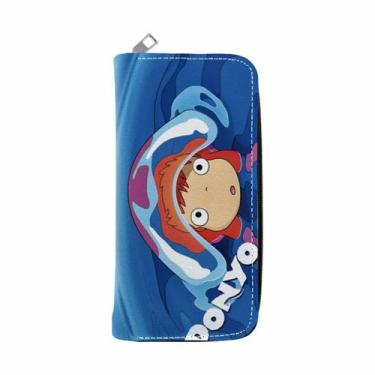 Imagem de Carteira Ponyos Cliffs Anime Characters Slim Bifold - Yiweisai