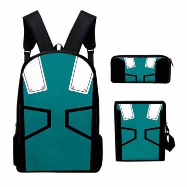 Imagem de Conjunto de mochilas My Hero Academia Midoriya Izuku para crianças - y
