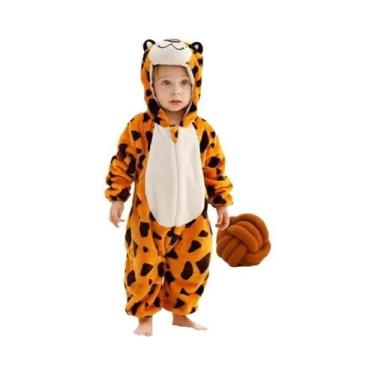 Imagem de Macacão de Flanela para Bebê MICHLEY Carnaval, Fantasia de Capivara co