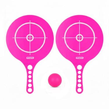 Imagem de Kit Jogo Frescobol 2 Raquetes 1 Bola Tênis de Praia-Unissex