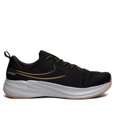 Imagem de Tênis Masculino Mormaii Movii Corrida Treino Preto/Dourado, Preto, Dou