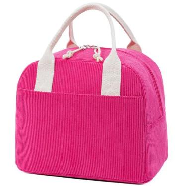 Imagem de Lancheira LOVELYWIND Isolated Corduroy 27x19x20 cm Berry