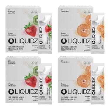 Imagem de LIQUIDZ - Eletrólitos Zero Açúcar Morango|Tangerina 56 Sachês-Unissex
