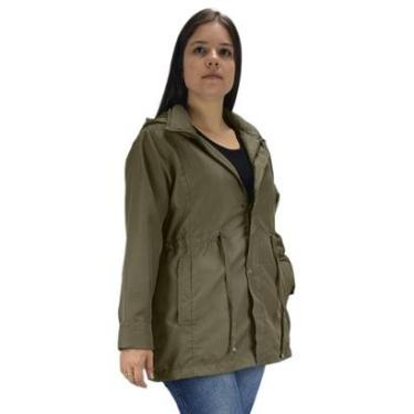 Imagem de Parka Jaqueta Casaco frio longo impermeável P ao Plus Size Cor:;Tamanho:GG;Gênero:Mulher-Feminino