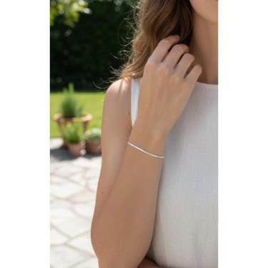 Imagem de Pulseira Prata 925 Rabo Rato 18cm - Elegância e Durabilidade - Congrat