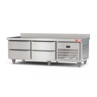 Imagem de Balcão de Serviço Refrigerado com Gavetas 1,50 Metros Inox BRG15 220V - Red Chameleon
