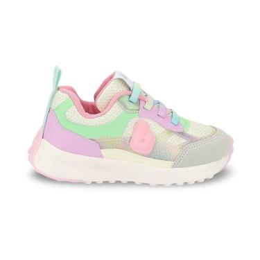 Imagem de Tênis Infantil Menina Bibi Jogging Rosa Verde-Feminino